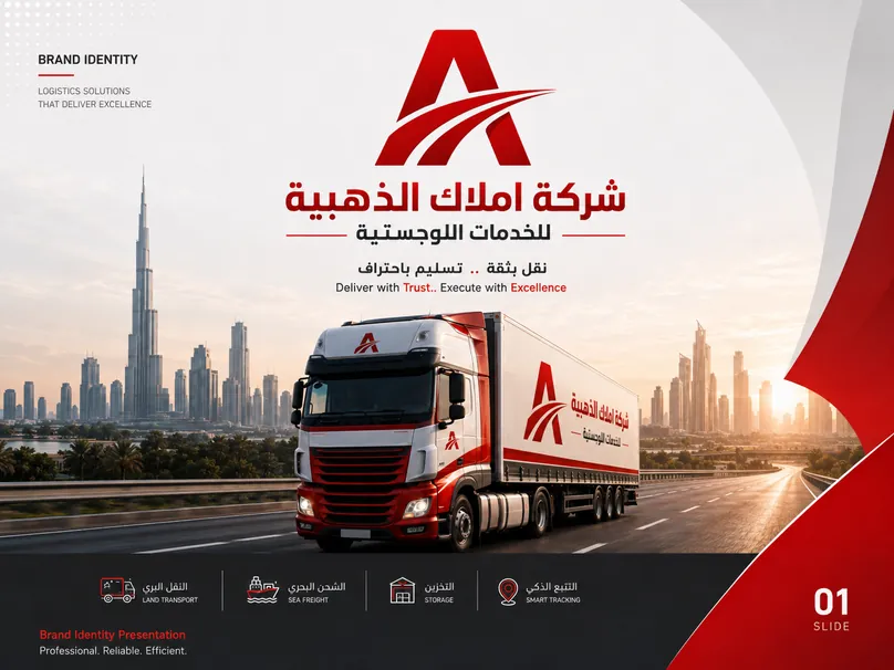 Amlak Logistics — Logistics · Brand Identity project by Ehap Ahmed